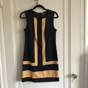 Allen B. By Allen Schwartz Black/Tan Dress